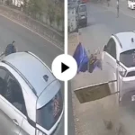 खामगावात वेगाचा कहर;    भरधाव कारने सुरक्षारक्षकांना ३० फुटांपर्यंत फरफटत चिरडले