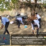 गोरेगाव येथे कृषी विद्यार्थ्यांकडून पशुस्वच्छता व जनजागृती मोहीम